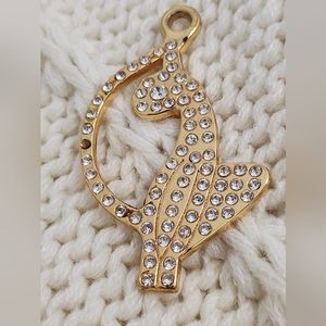 Baby Phat Goldtone and Crystal Pendant